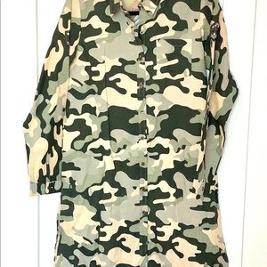 New Ego Casual Camo Print Top